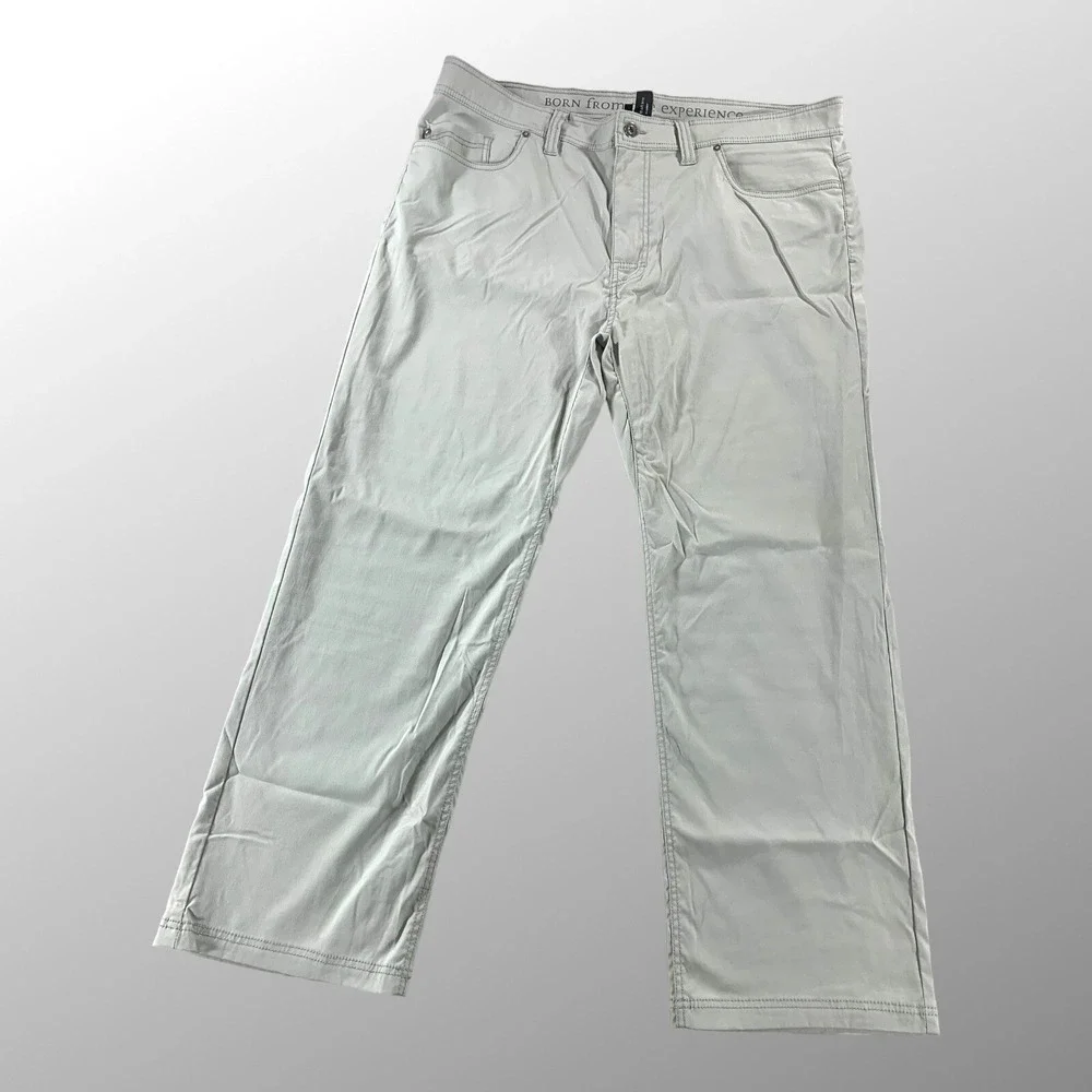 Prana Pants 40x30 Mens Brion‎ II Slim Pant Gray Lightweight Stretch